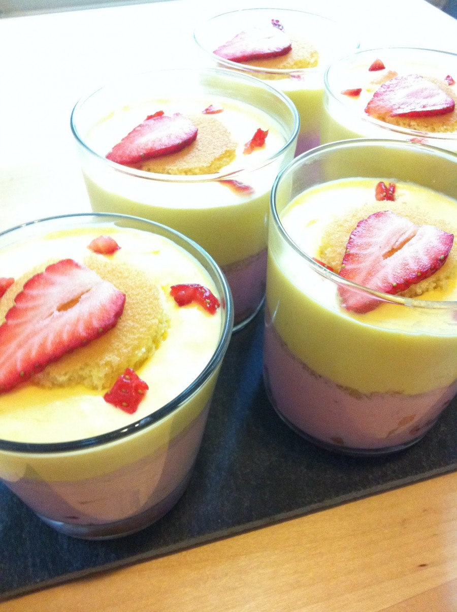 Mousse fraise / Mangue