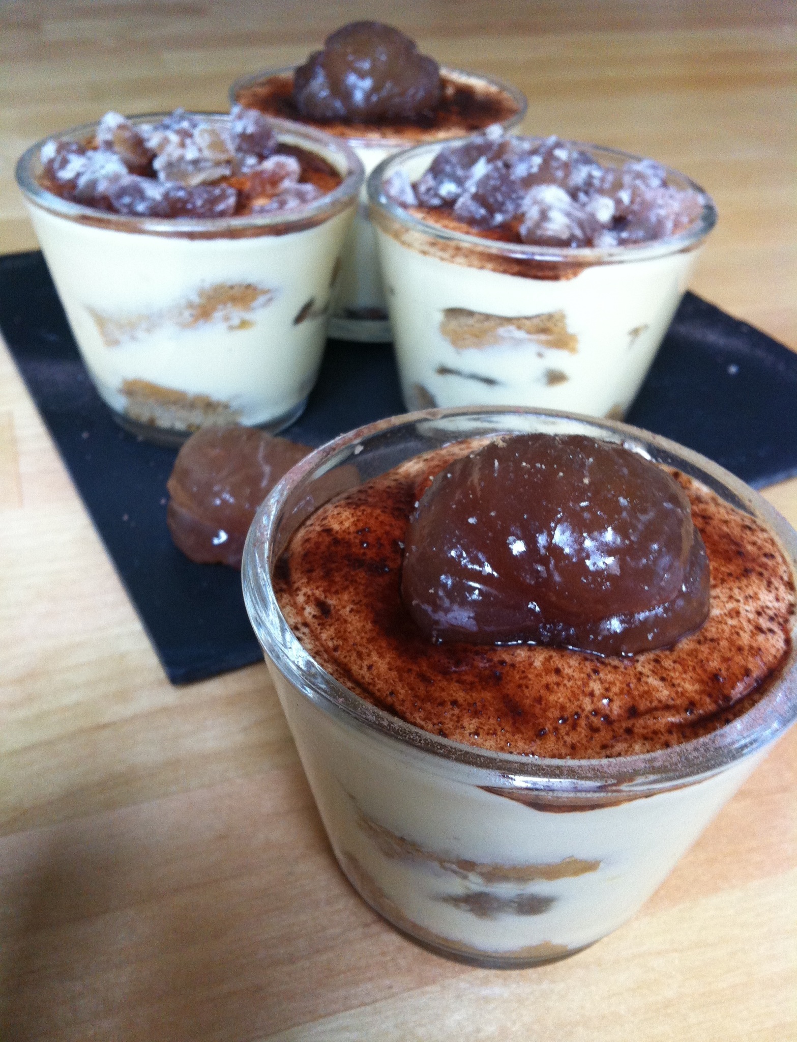 Tiramisu aux marrons glacés