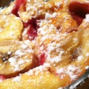 Clafoutis léger Banane Fraise