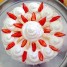 Angel cake bananes fraises et chantilly