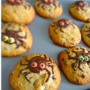 Cookies araignées pour Halloween – Banane, chocolat et noix de Pécan